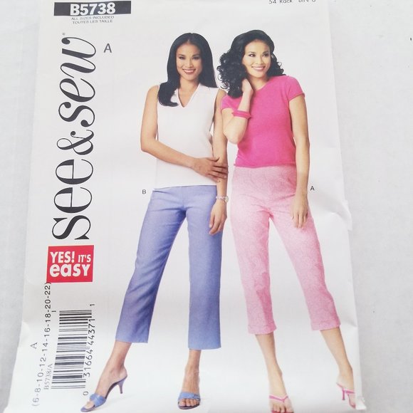 💖3 for $10 - See & Sew B5738 - Easy Pants Pattern (6-22) - Picture 1 of 2